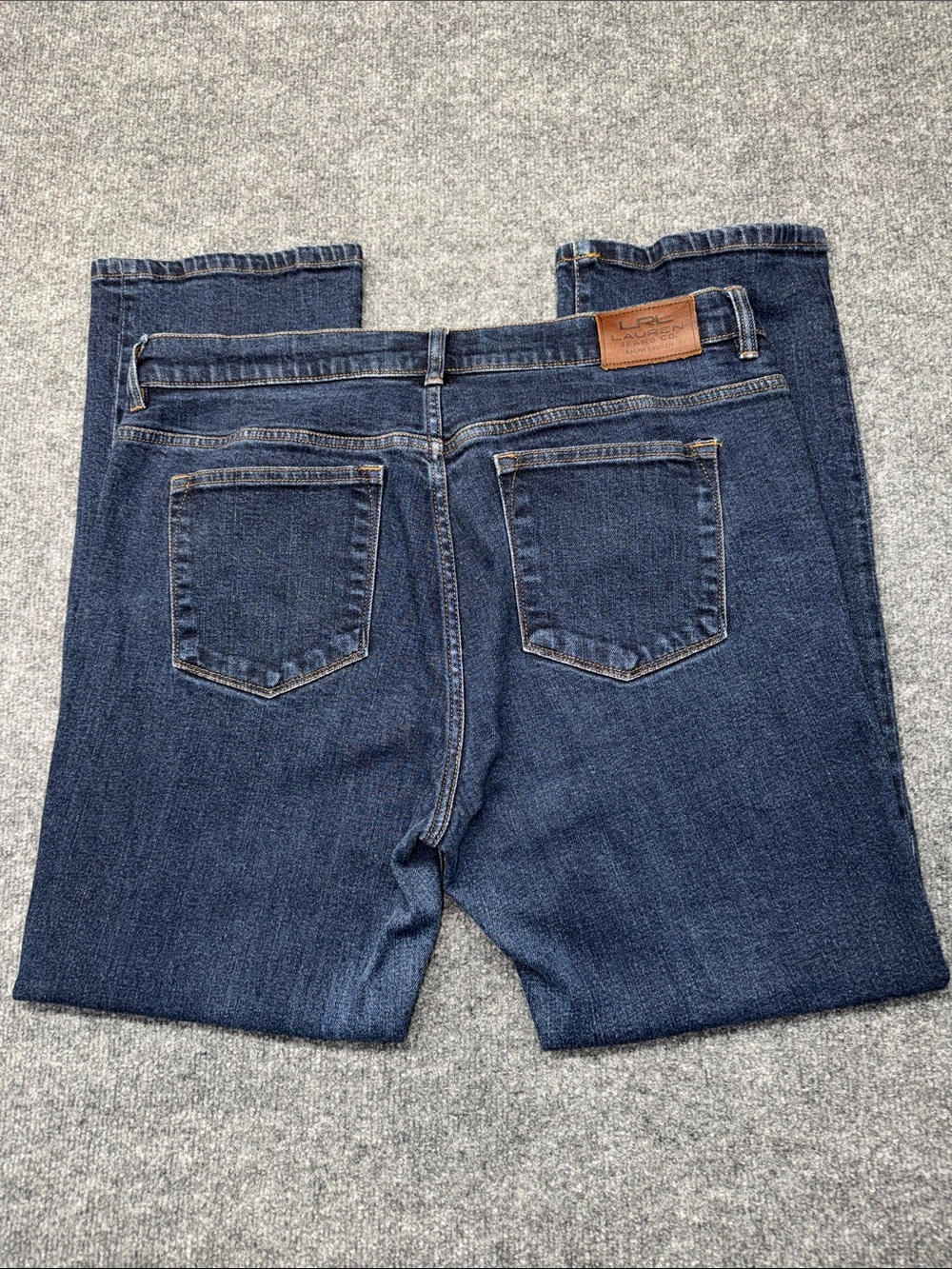 Ralph Lauren Straight-Leg Dark Wash Blue Jeans - Picture 5 of 9